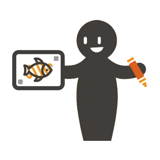 Sketching a fish for the digital aquarium