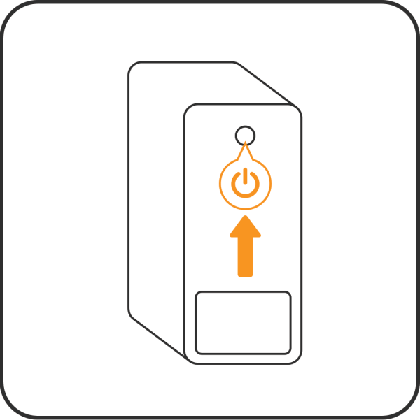 Power on the SketchTank Aquarium MiniPC
