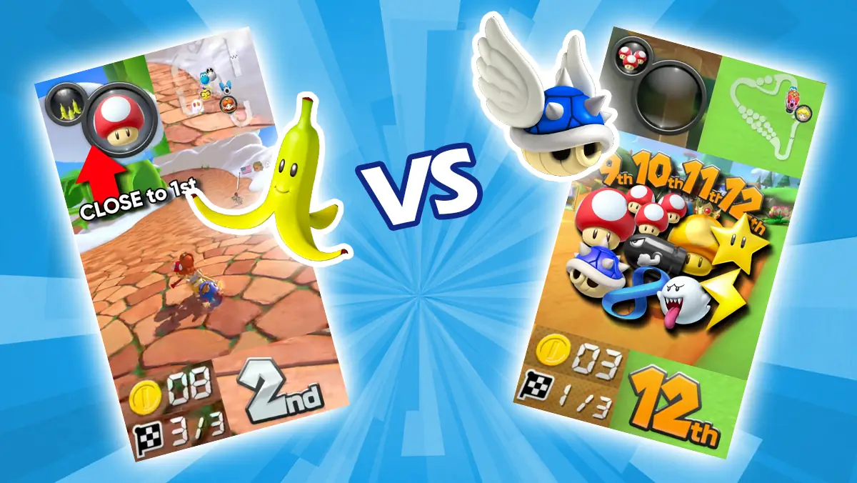 Dynamic difficulty in Mario Kart helps balance fairness and allow under-performing players to excel and progress.