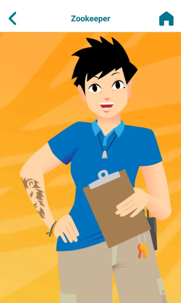 Career roleplay app - Zookeeper
