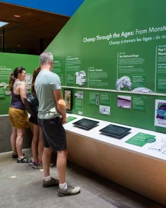 touchscreen educational games at the ECHO Leahy Center for Lake Champlain in Vermont