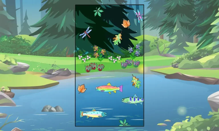 Mohican State Park mural with digital interactive