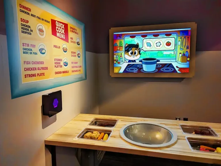 Cooking game using foot items