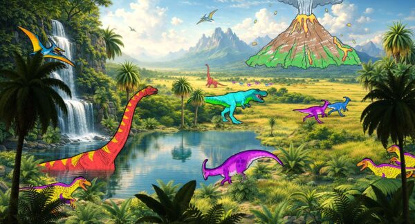 Color Dinosaur and see them come to life in this children's exhibit for museums and science centers.